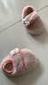 愛(ài)寶適寶寶地板襪秋冬嬰兒加厚毛絨學(xué)步鞋兒童保暖步前鞋粉色 S碼 T210 曬單實(shí)拍圖