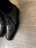 BESNOS意大利品牌商務(wù)正裝皮鞋男士真皮牛津鞋英倫風(fēng)系帶男鞋 黑色 40 曬單實(shí)拍圖