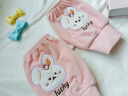 優(yōu)麗尚羅口兒童袖套女童2025新款秋冬季羽絨服防臟套袖男孩寶寶袖頭手袖 粉色兔子 1雙（32532） 曬單實(shí)拍圖
