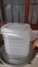 【冰箱神器】保鮮盒食品級冷凍收納盒微波爐飯盒學(xué)生便當盒餐盒 可冷凍收納盒 6個(gè)裝 350ml 曬單實(shí)拍圖