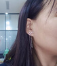 逐青925純銀長(cháng)款流蘇北斗七星耳釘女新款時(shí)尚文藝耳墜氣質(zhì)不對稱(chēng)耳環(huán) 925銀北斗七星耳釘 一對 曬單實(shí)拍圖