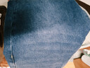 森馬森柔牛仔|牛仔褲男冬季長(cháng)褲復古做舊寬松直筒褲109724124103 曬單實(shí)拍圖