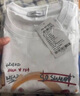 真維斯（JEANSWEST）白色純棉短袖女2025新款夏季中學(xué)生純棉寬松休閑上衣時(shí)尚T恤女生 曬單實(shí)拍圖