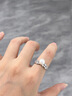 花有心柿紗網(wǎng)泡泡珍珠戒指女輕奢高級感尾戒指2025新款爆款開(kāi)口素圈食指環(huán) 【白珍珠】紗網(wǎng)泡泡鉆戒指 曬單實(shí)拍圖