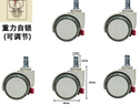 樹(shù)奢重力自鎖輪卡簧萬(wàn)向輪插入式剎車(chē)輪子固定滑輪兒童學(xué)習椅自動(dòng)鎖定 帶開(kāi)關(guān)兩用輪 可調節重力自鎖萬(wàn) 曬單實(shí)拍圖
