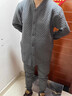 恒源祥中老年秋冬男士保暖內衣純棉羊羔絨防寒保暖加絨加厚棉衣開(kāi)衫套裝 【加絨加厚開(kāi)衫】深灰色 XL 175/100 曬單實(shí)拍圖