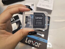 雷克沙（Lexar）tf大疆pocket3內存卡 運動(dòng)相機無(wú)人機內存卡 高速gopro存儲卡micro sd卡 256G SilverPlus 讀速205MB/s TF卡+雙接口讀卡器【速度205MB 曬單實(shí)拍圖