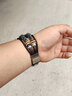 添賦適用華為手表表帶WATCH5 GT5 GT4 GT3 2PRO表帶  榮耀GS3i小米color s3 S2 三星VIVO一加真皮手表 深棕+皮繩 華為GT5/4/ECG/保時捷46MM-22MM 曬單實拍圖