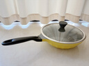 北鼎（Buydeem）不粘煎鍋炒菜鍋平底鍋9倍耐磨少油煙0氟陶瓷油月瓷煎鍋28cm小鵝黃 曬單實(shí)拍圖