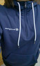Champion冠軍加絨連帽衛衣男美式復古半拉鏈上衣潮牌 深藍色 M  曬單實(shí)拍圖