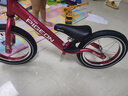 飛鴿（PIGEON）兒童平衡車滑步車幼兒學(xué)步車小孩滑行車單車14寸充氣輪酒紅色 曬單實(shí)拍圖