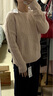 森馬（Semir）森柔毛衫|商場(chǎng)同款毛衣女圓領(lǐng)純色2024冬季絞花上衣101724107014 曬單實(shí)拍圖