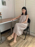 COSMICKISS勃肯鞋女秋冬季家居防水棉拖鞋家用室內兩穿厚底情侶外穿包跟新款 棕色38-39碼 【偏小一碼】 曬單實(shí)拍圖