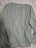 科蒙博卡2025早秋桑蠶絲條紋針織衫女圓領(lǐng)長(cháng)袖T恤寬松薄上衣 云霧灰 2XL 曬單實(shí)拍圖
