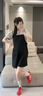 CAMILA KSENIA德訓鞋女士2025新款夏季休閑百搭阿甘運動(dòng)鞋薄款氣質(zhì)拼色平底板鞋 紅色 39 曬單實(shí)拍圖