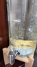 木瑯（mulang）泡酒玻璃瓶帶龍頭泡酒專(zhuān)用罐泡酒壇高檔泡酒瓶酒桶泡酒罐泡酒容器 10斤+不銹鋼龍頭+竹木底座 曬單實(shí)拍圖
