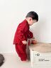 G.DUCKKIDS小黃鴨周歲禮服男寶寶抓周衣服漢服百日宴百天滿(mǎn)月嬰兒套裝春秋季 酒紅色+香囊 90 建議1~2歲【 80-90cm】cm 曬單實(shí)拍圖