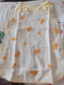 格格親嬰兒護肚子防踢被新生兒純棉紗布寶寶睡袋夏季春秋睡衣兒童 黃色櫻桃（前4層后1層）更軟 100碼推薦59-90cm1.5歲內可用 曬單實(shí)拍圖