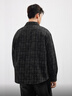 GXG男裝【小香風(fēng)】復古格子外套長(cháng)袖夾克25年秋新款#G25D213108 黑色 L 曬單實(shí)拍圖