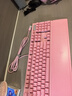 雷蛇（Razer）黑寡婦V3 機械鍵盤(pán) 游戲鍵盤(pán) 104鍵 RGB背光 游戲電競 粉晶 綠軸 帶腕托 曬單實(shí)拍圖