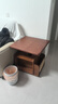 和暄移動(dòng)茶幾客廳帶輪多功能儲物邊柜小推車(chē)實(shí)木可升降折疊沙發(fā)邊幾 【新款-流光】 胡桃色 曬單實(shí)拍圖
