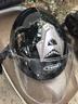野馬電動(dòng)車(chē)頭盔男女3C認證夏季電瓶車(chē)半盔安全帽四季輕便式防曬長(cháng)鏡片 327亮黑/透明鏡 均碼(建議55-61cm頭圍) 曬單實(shí)拍圖