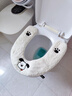 CTRLEND創(chuàng  )意小狗馬桶墊冬季保暖居家可愛(ài)馬桶坐墊帶提手防污馬桶墊冬季 U型小狗-灰藍色【加厚羊羔絨】1個(gè)裝 曬單實(shí)拍圖