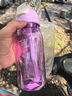 特百惠（Tupperware）水杯550ML樂(lè )C隨心杯 吸管水杯防漏隨心壺 男女士便攜運動(dòng)水瓶 樂(lè )c雛菊紫 550ml 曬單實(shí)拍圖
