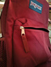JANSPORT杰斯伯雙肩包男背書(shū)包女學(xué)生校園電腦包 47LW04S 深紫酒紅 曬單實(shí)拍圖