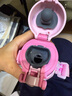 象?。╖O JIRUSHI）兒童保溫保冷杯真空不銹鋼彈蓋水壺帶杯套480ml櫻桃粉  SM-UA48PZ 曬單實(shí)拍圖