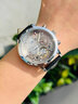 新款勞力士手表男士全自動(dòng)機械表防水夜光陀飛輪鏤空商務(wù)專(zhuān)用男表 原裝機芯-皮帶銀藍 42mm 曬單實(shí)拍圖