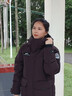 波司登（BOSIDENG）25年新款極寒羽絨服男女同款情侶短款鵝絨連帽保暖外套B250242440 凍土棕7C45 M 165/88A 體重約110-120斤 曬單實(shí)拍圖