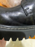 紅蜻蜓男鞋透氣牛皮增高大頭皮鞋男結婚通勤厚底正裝鞋WLA350481黑色39 曬單實(shí)拍圖