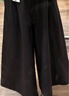 優(yōu)衣庫合作款/女裝打褶裙褲/高腰休閑褲褲子25秋冬新款479698 09 黑色 M /160/68A 曬單實(shí)拍圖