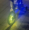 酷騎兒童自行車(chē)平衡車(chē)花鼓燈夜騎發(fā)光車(chē)輪燈風(fēng)火輪usb充電 曬單實(shí)拍圖