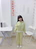 笛莎（DEESHA）童裝女童秋套裝2025年秋冬季新款中大童寬松休閑針織兒童運動(dòng)套裝 淺豆綠 120 曬單實(shí)拍圖