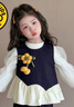 G.DUCKKIDS小黃鴨童裝女童春秋款套裝2025新款兒童女孩寶寶秋季秋裝早秋衣服 圖片色三件套 110 (建議98-105cm 3-4周歲） 曬單實拍圖