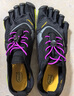 Vibram公路跑步五指鞋女 戶(hù)外健身運動(dòng)鞋透氣耐磨跑步鞋V-RUN 黑/黃/紫色 38 曬單實(shí)拍圖