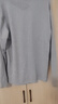 恒源祥長(cháng)袖T恤男士純色翻領(lǐng)含桑蠶絲體恤百搭上衣HJ151 中灰 180/96A  曬單實(shí)拍圖