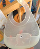 babycare寶寶吃飯圍兜輔食飯兜防水硅膠嬰兒兒童圍嘴口水兜巾【超輕3D】 曬單實(shí)拍圖