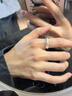 海上羅孚925銀中古拉絲戒指女小眾設計銀飾簡(jiǎn)約素圈磨砂指環(huán)送女朋友禮物 禮盒包裝定金 曬單實(shí)拍圖