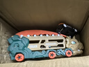 萌趣多恐龍車(chē)彈射車(chē)大眾甲殼蟲(chóng)合金車(chē)小汽車(chē)模型仿真擺件兒童玩具車(chē)男孩 【款式隨機一款】恐龍競速軌道車(chē)  送1鐵皮車(chē) 曬單實(shí)拍圖