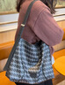 OMTO25年新款黑松露軟hobo包大容量女通勤單肩斜挎包包生日禮物送女生 曬單實(shí)拍圖
