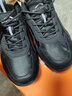 里奇.喬丹   RICKY JORDAN青少年百搭高幫運動(dòng)鞋旋轉紐扣免系帶黑色休閑鞋防水戶(hù)外旅游鞋子 黑色防水皮面不加棉DY66 46 曬單實(shí)拍圖