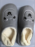 2025新款冬季居家室內棉拖保暖防滑舒適情侶毛絨拖可外穿可愛(ài)小熊 灰色 42-43 曬單實(shí)拍圖