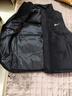 斷碼羽絨馬甲男秋冬款白鴨絨青少年加厚大碼保暖外穿背心加絨外套 黑色908 2XL 適合130到150斤穿 曬單實(shí)拍圖