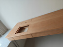 小半家具實(shí)木書(shū)桌小戶(hù)型北歐櫻桃木家用書(shū)桌椅日式電腦學(xué)習寫(xiě)字臺  曬單實(shí)拍圖