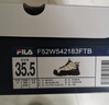 斐樂(lè )（FILA）女鞋中幫加絨老爹鞋休閑鞋冬季保暖厚底運動(dòng)鞋 斑鳩黃/黑-TB 35.5 曬單實(shí)拍圖