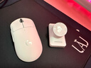 羅技（G）gpw二代鼠標無(wú)線(xiàn)/gpw2金剛電競游戲鼠標狗屁王二代人體工學(xué)輕量化機械充電雙模鼠標禮物送男友 GPW二代金剛版白+無(wú)線(xiàn)充電底座 曬單實(shí)拍圖