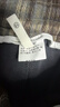妖精的口袋復古格子休閑直筒褲女2024年冬季新款寬松顯瘦闊腿褲子 黑灰色格子 S 曬單實(shí)拍圖